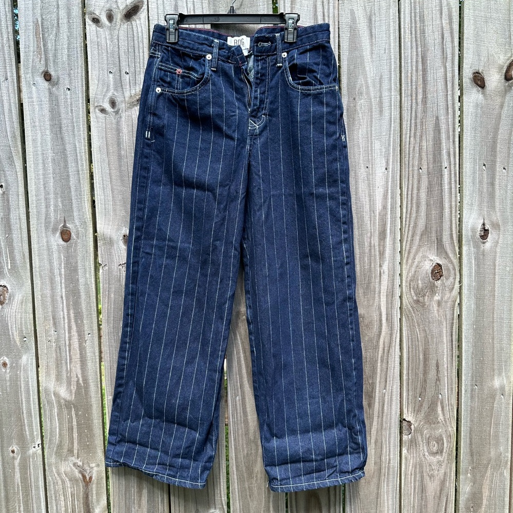 Urban Outfitters Blue Pinstripe Jeans